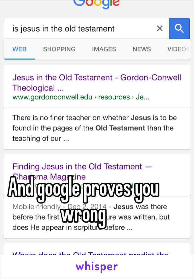 And google proves you wrong