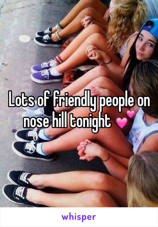 Lots of friendly people on nose hill tonight 💕