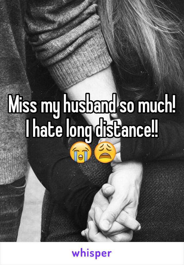 Miss my husband so much!
I hate long distance!!
😭😩
