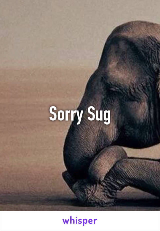 Sorry Sug