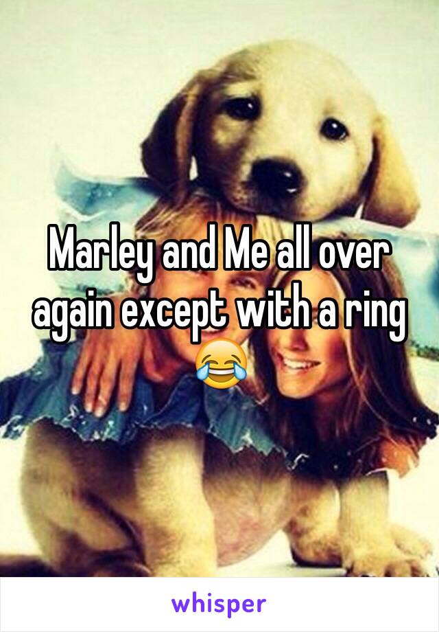 Marley and Me all over again except with a ring 😂