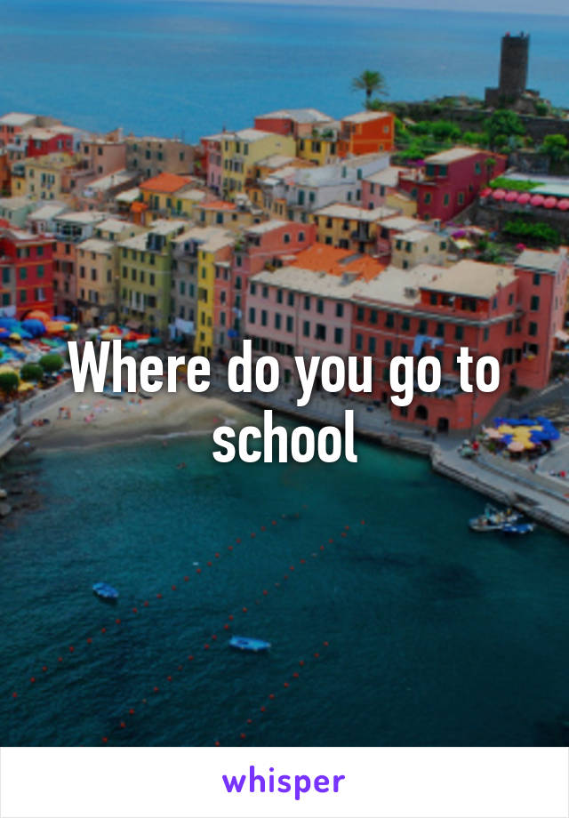 Where do you go to school