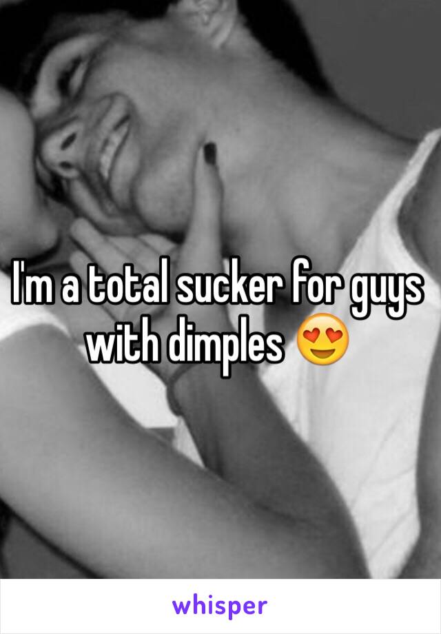 I'm a total sucker for guys with dimples 😍