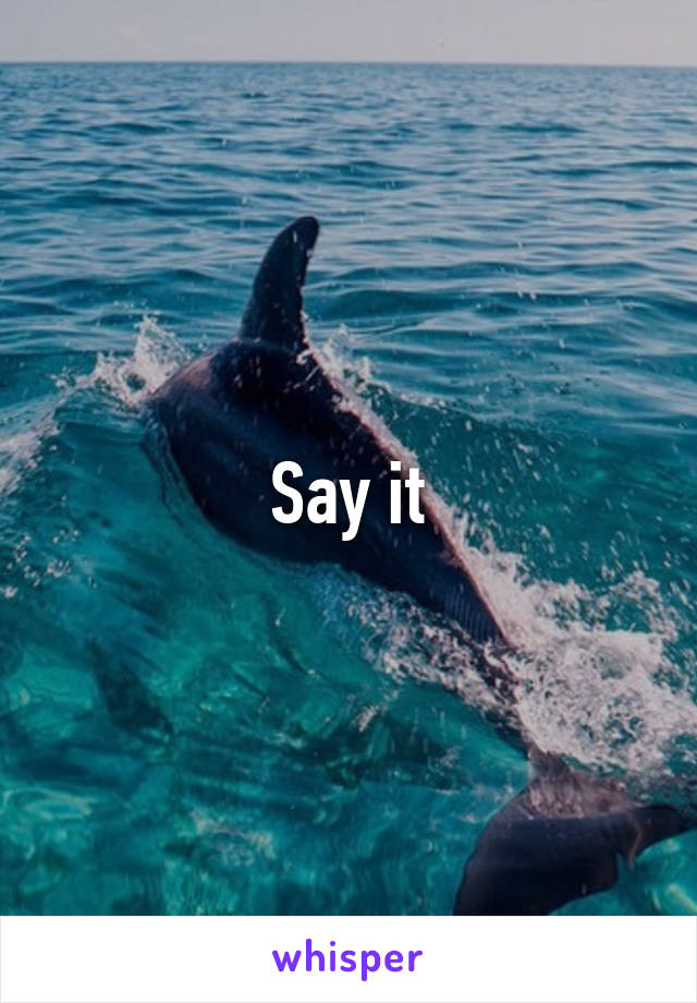 Say it