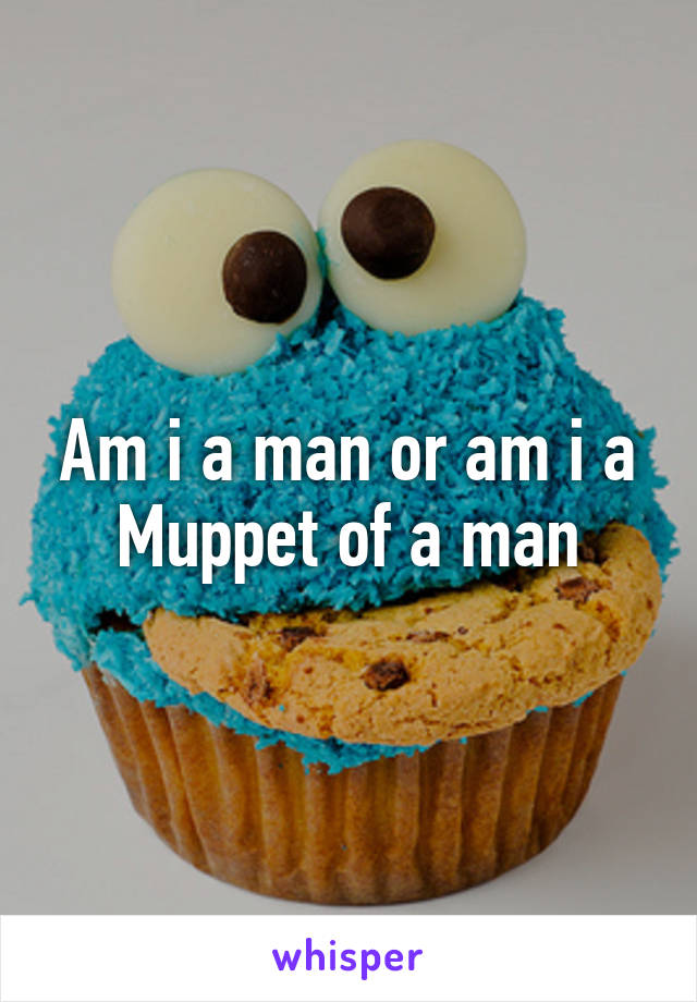 Am i a man or am i a Muppet of a man