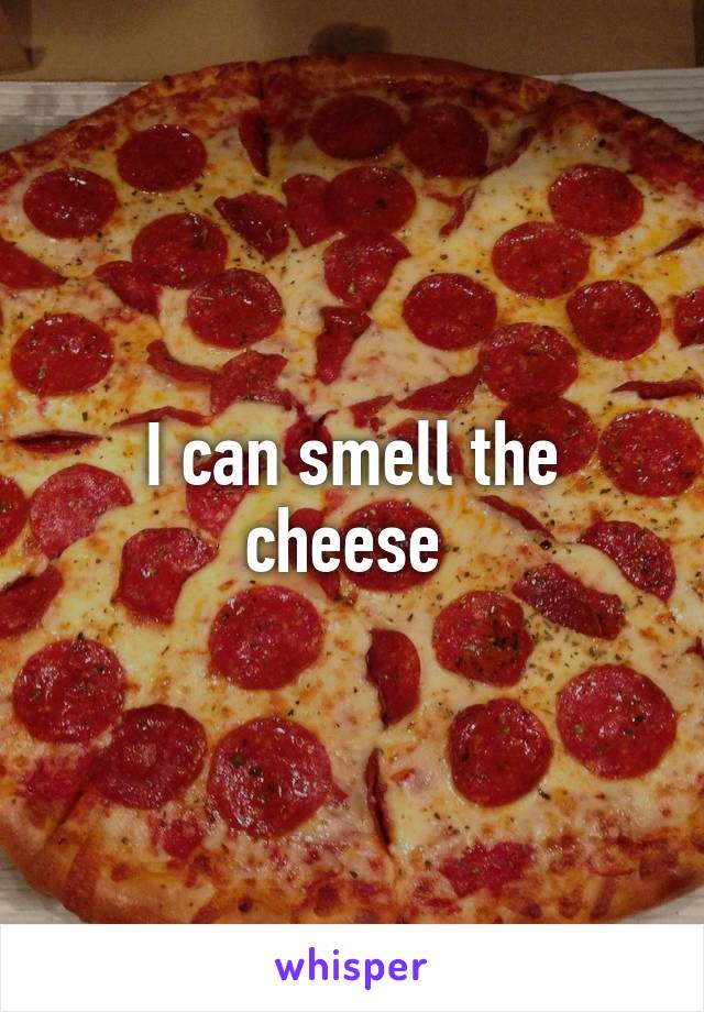 I can smell the cheese 