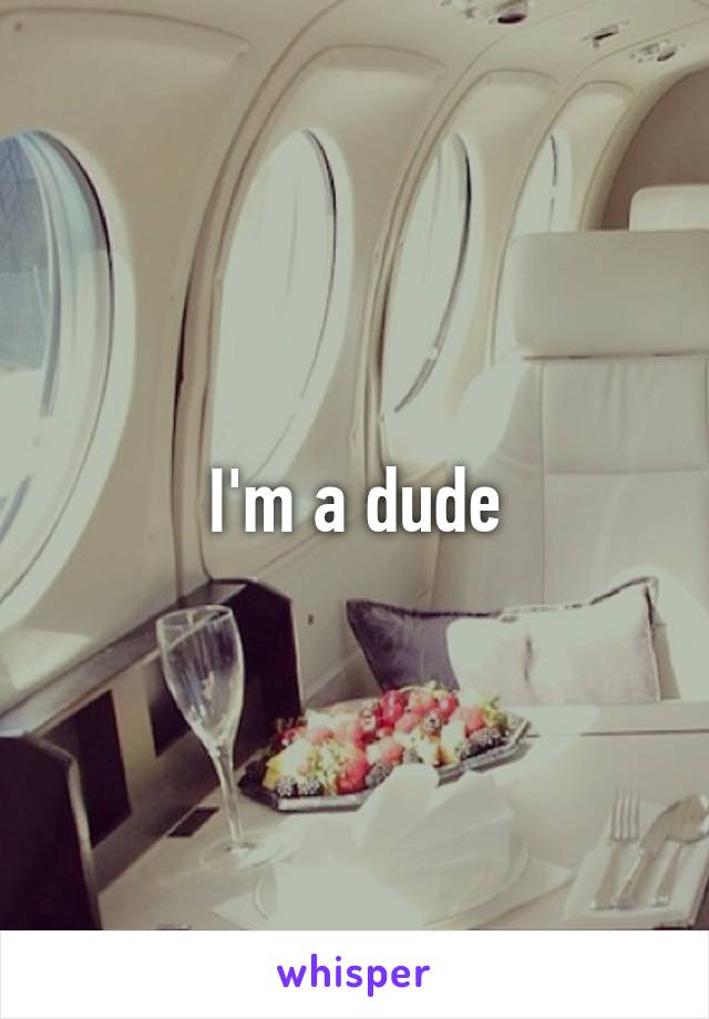 I'm a dude