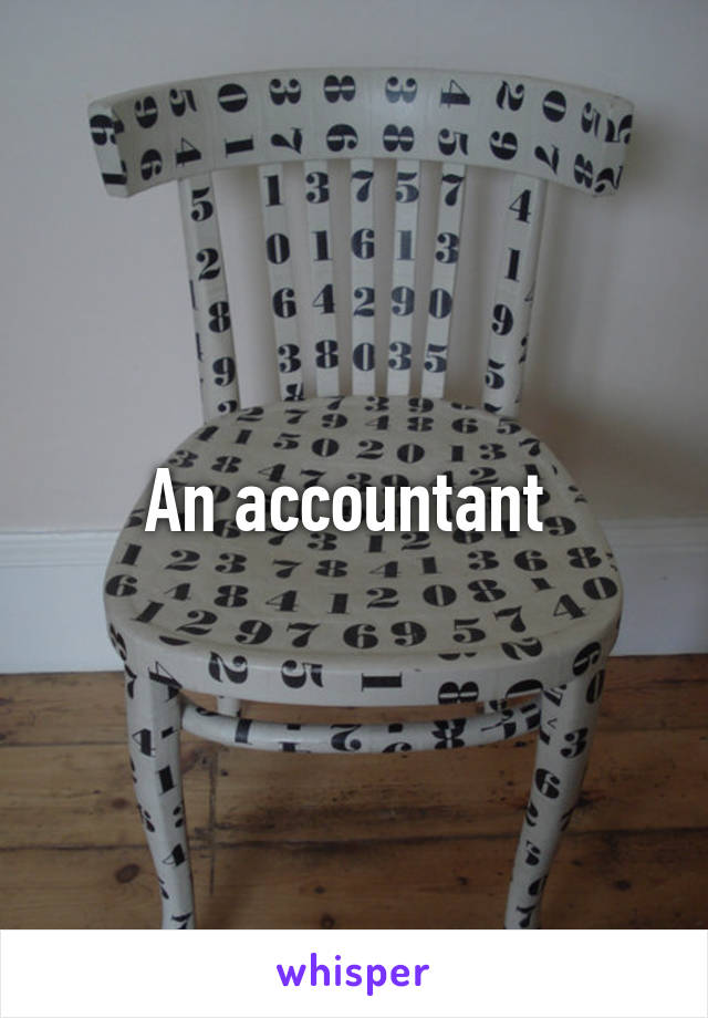 An accountant 