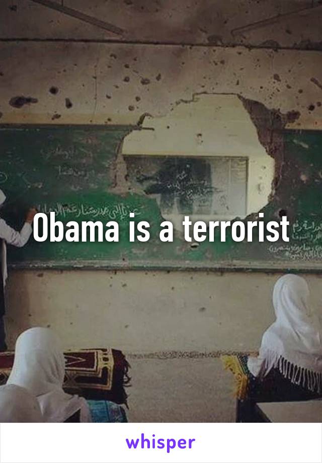 Obama is a terrorist