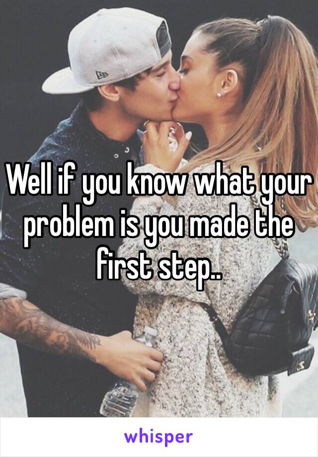Well if you know what your problem is you made the first step..