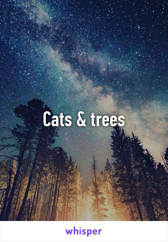 Cats & trees