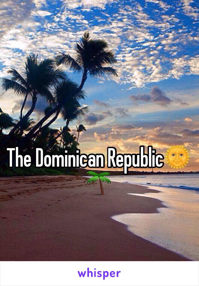 The Dominican Republic🌞🌴