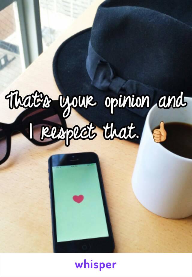 That's your opinion and I respect that. 👍 