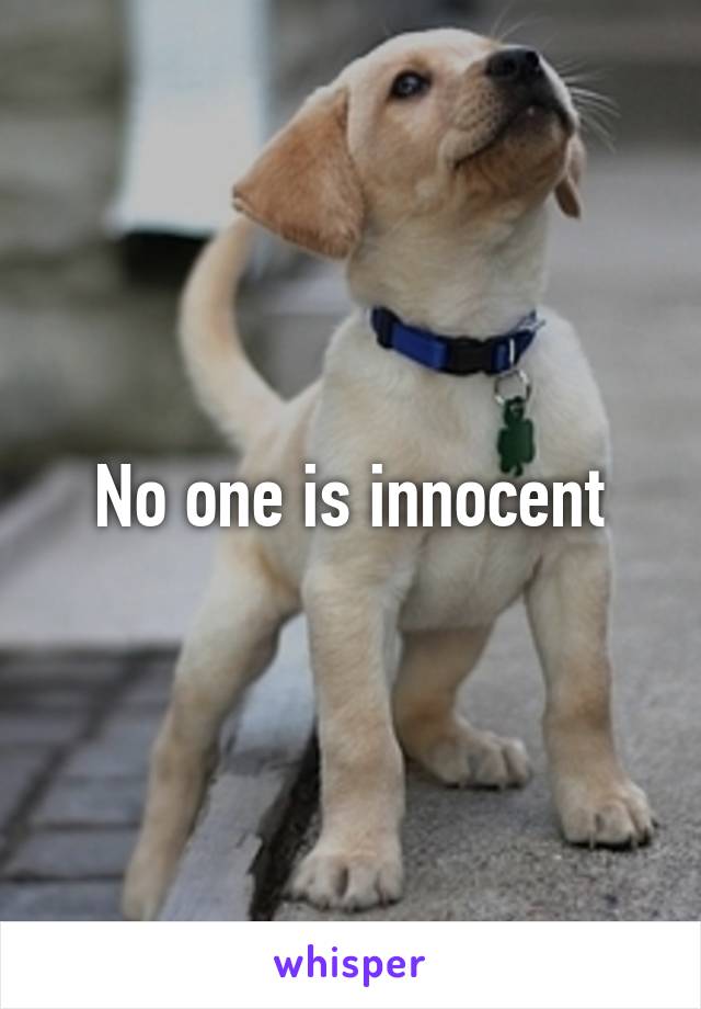 No one is innocent