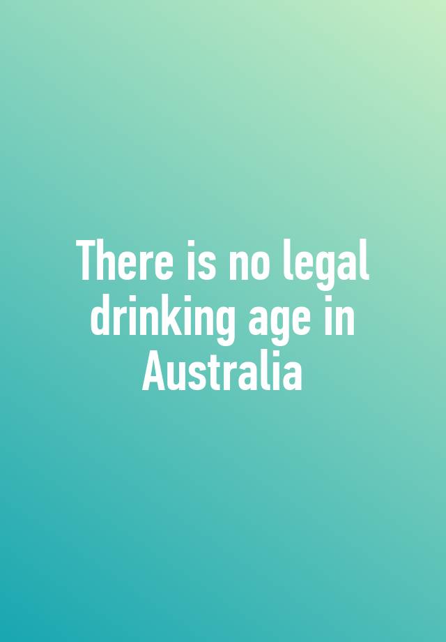 Is There A Drinking Age In Nz