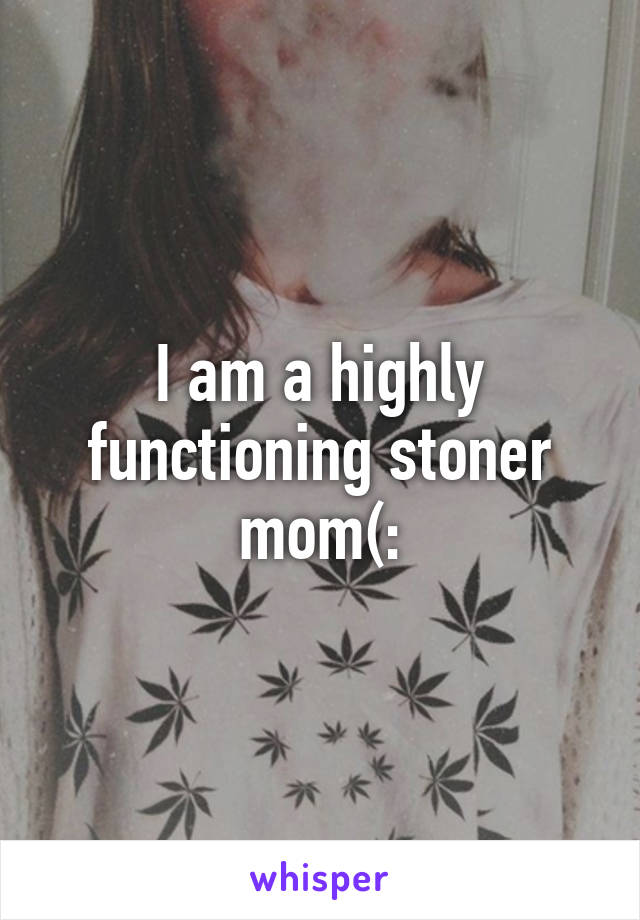 I am a highly functioning stoner mom(: