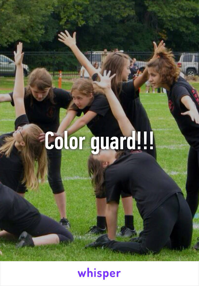 Color guard!!!