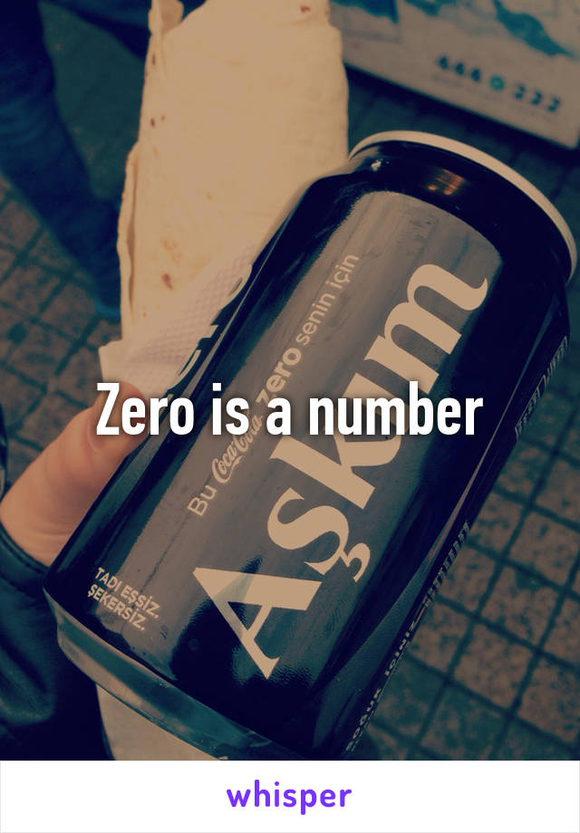 Zero is a number