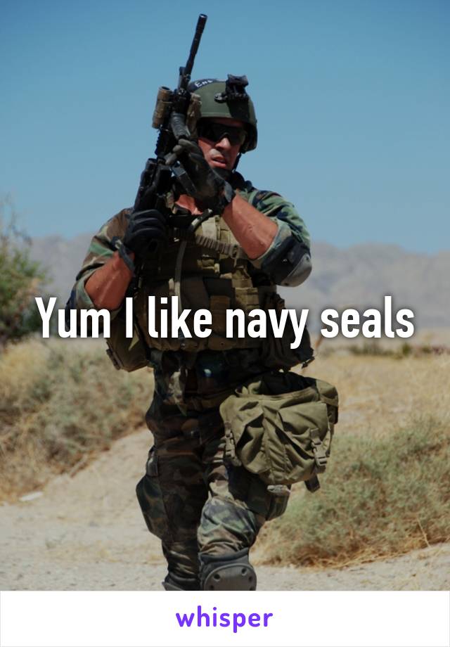 Yum I like navy seals