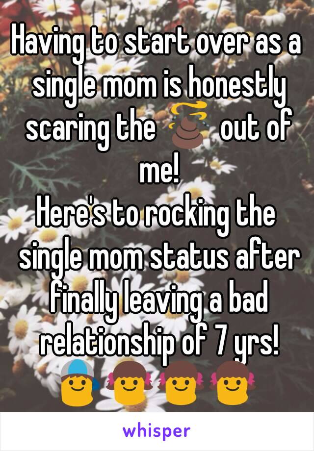 Having to start over as a single mom is honestly scaring the 💩 out of me!
Here's to rocking the single mom status after finally leaving a bad relationship of 7 yrs!
👦👧👧👧