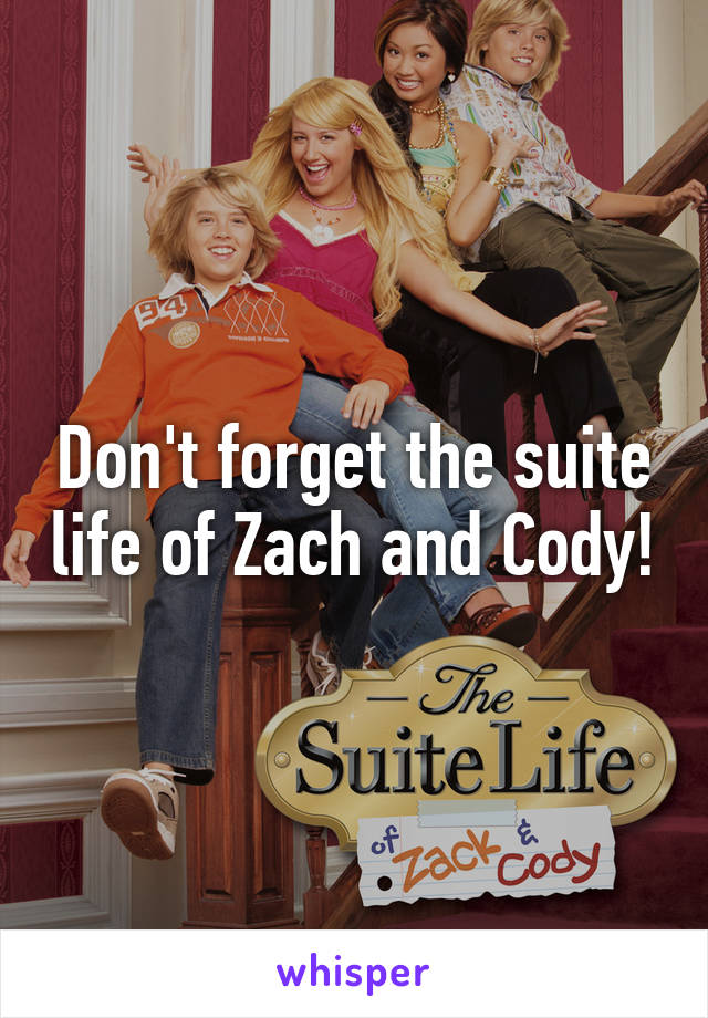 Don't forget the suite life of Zach and Cody!