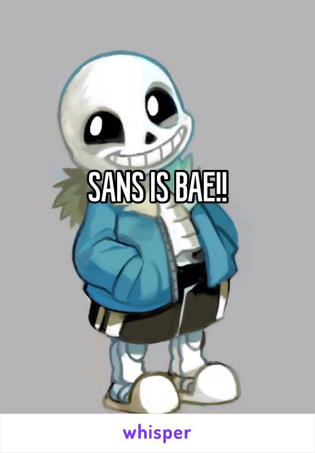 SANS IS BAE!!