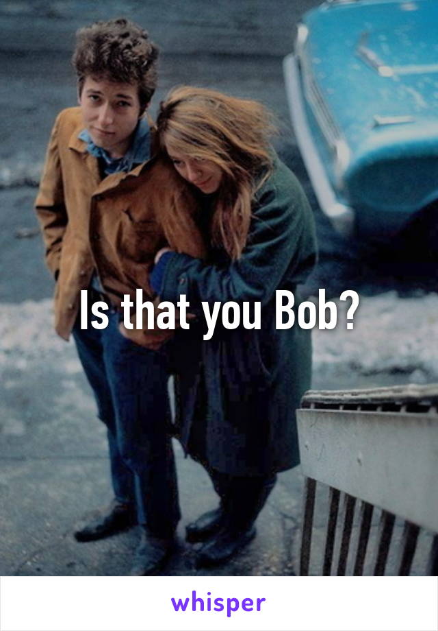 Is that you Bob?
