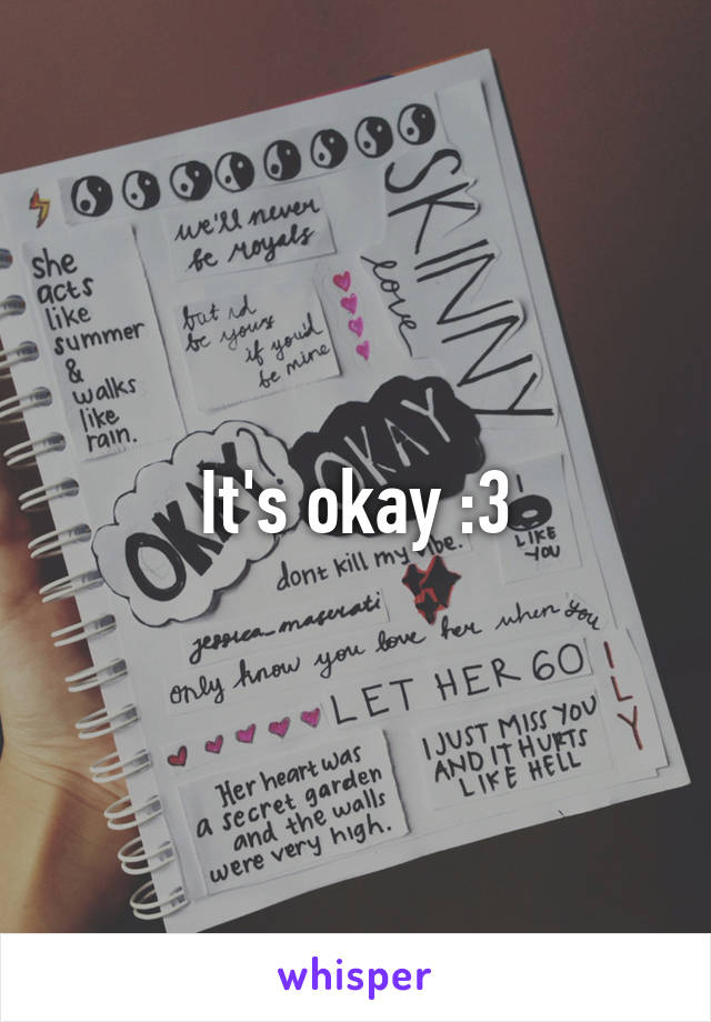 It's okay :3