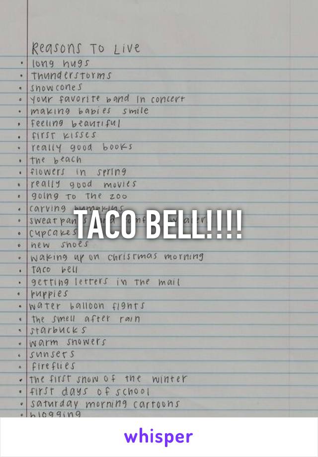 TACO BELL!!!!