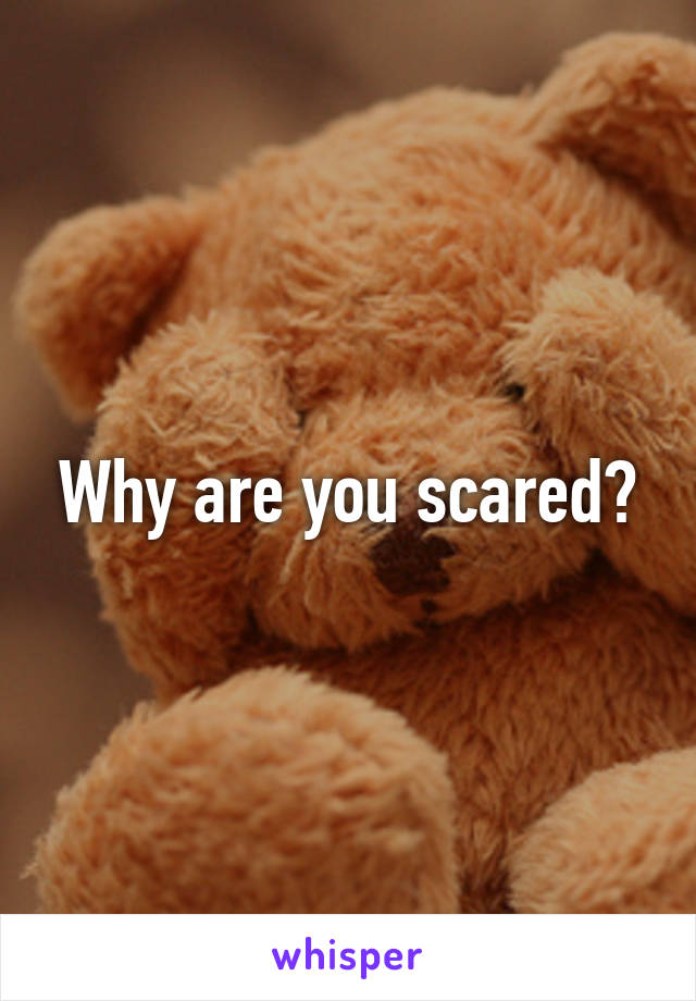 why-are-you-scared