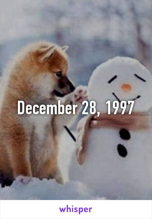 December 28, 1997