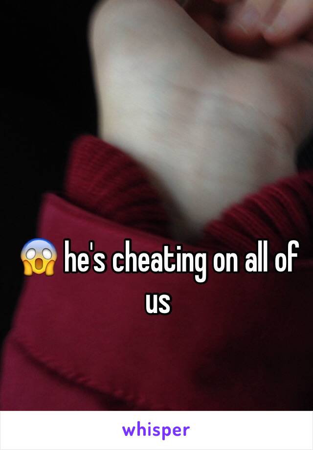 😱 he's cheating on all of us