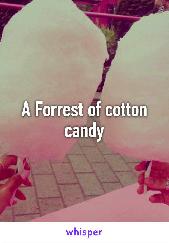 A Forrest of cotton candy