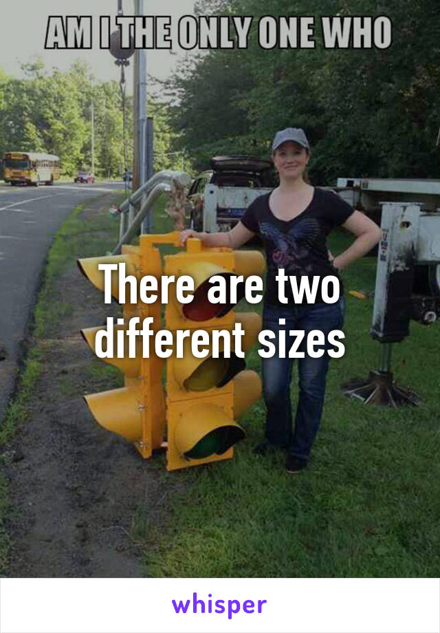 There are two different sizes