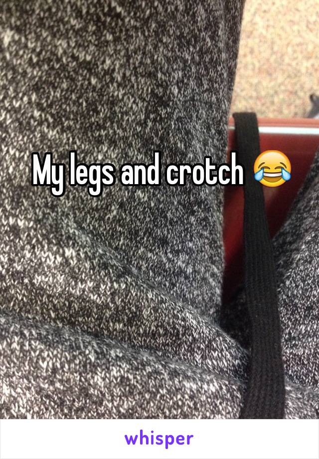 My legs and crotch 😂