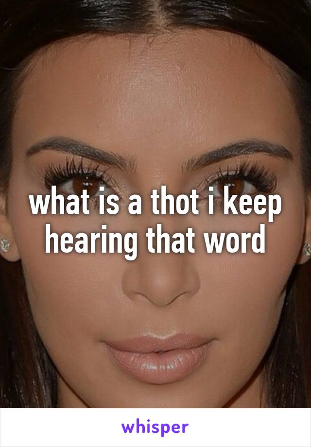 what is a thot i keep hearing that word