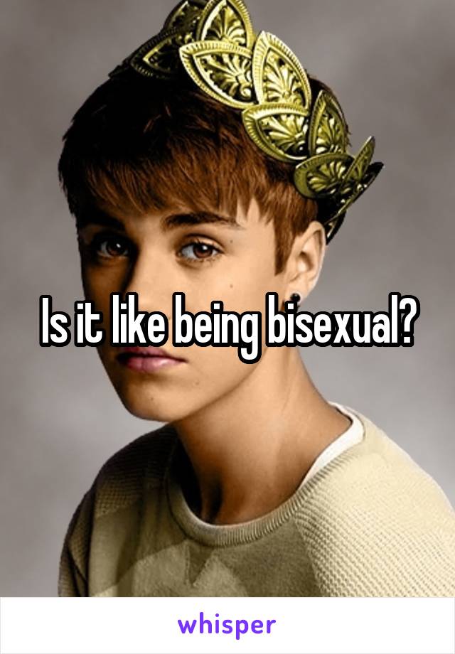 Is it like being bisexual?