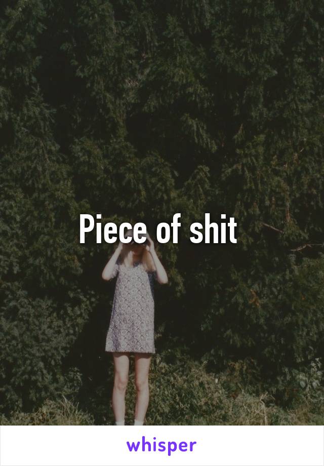 Piece of shit 