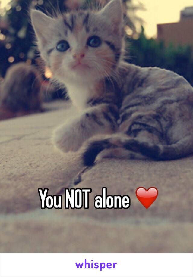 You NOT alone ❤️
