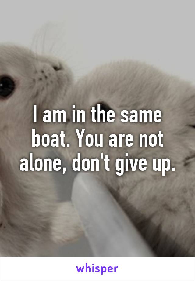 I am in the same boat. You are not alone, don't give up.