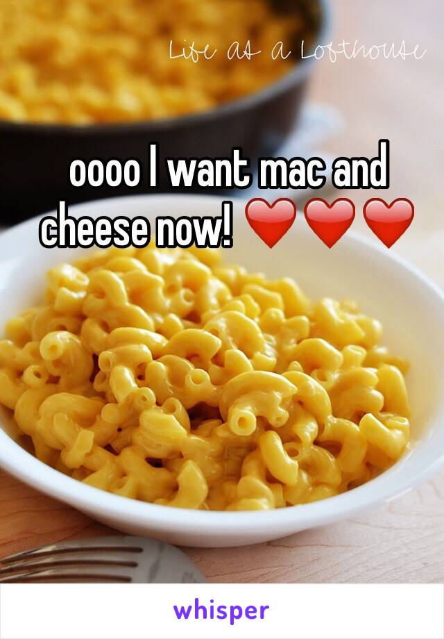 oooo I want mac and cheese now! ❤️❤️❤️