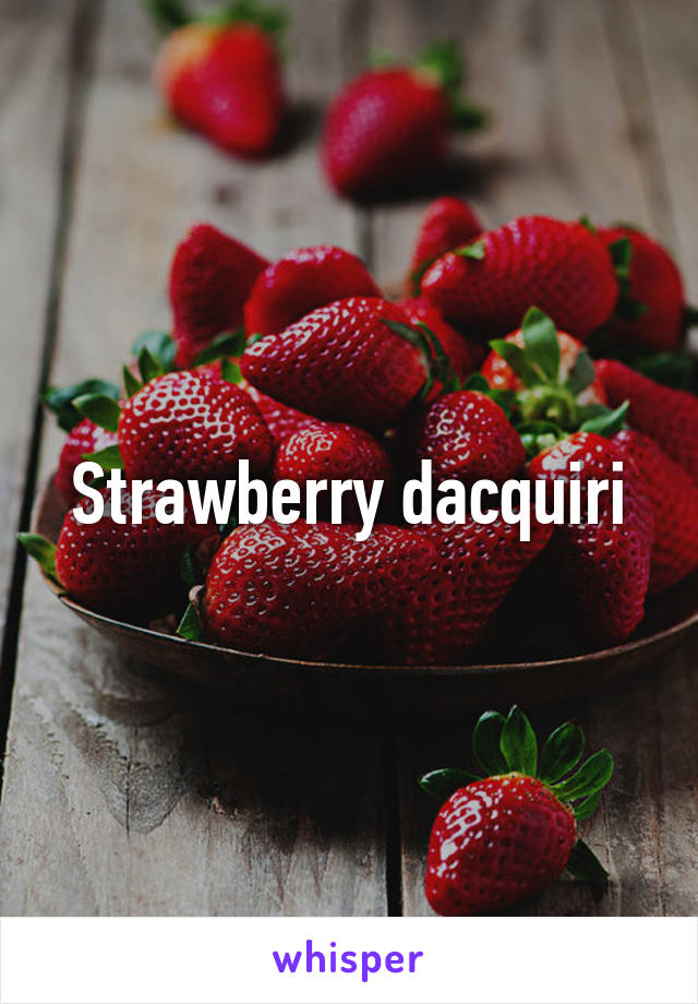Strawberry dacquiri