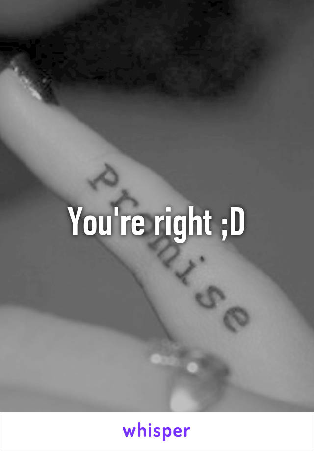 You're right ;D