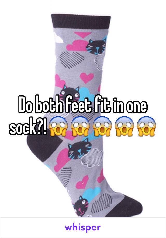 Do both feet fit in one sock?!😱😱😱😱😱