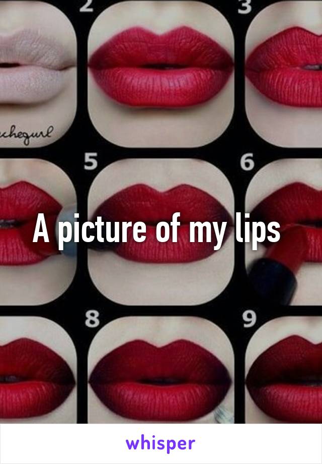 A picture of my lips 