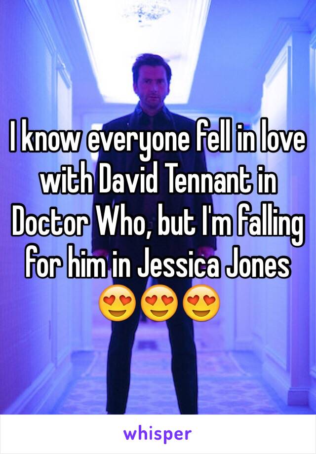 I know everyone fell in love with David Tennant in Doctor Who, but I'm falling for him in Jessica Jones 😍😍😍