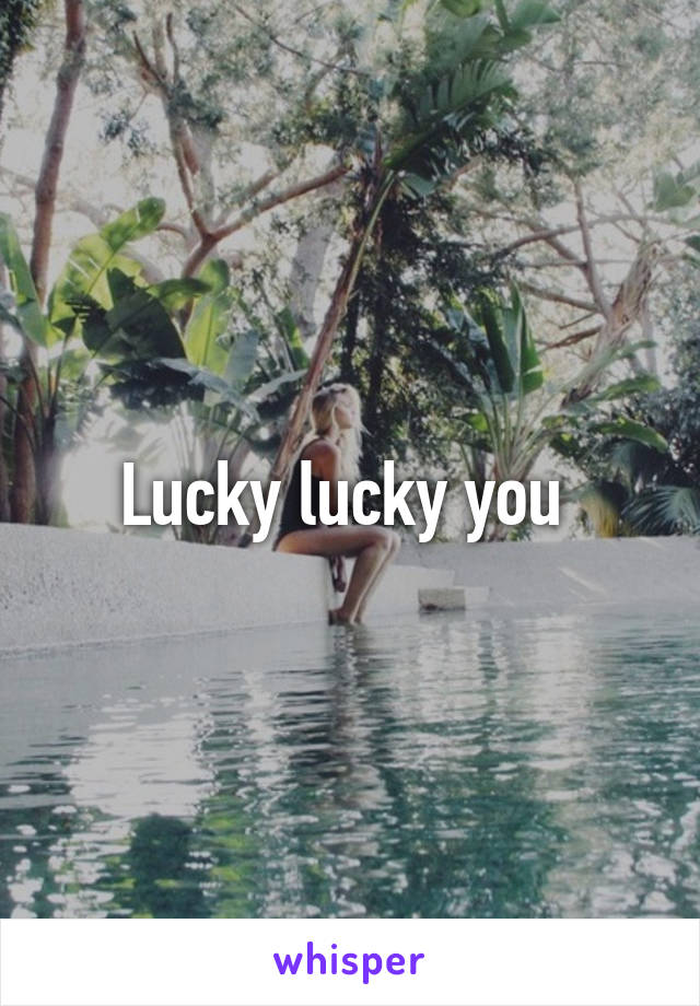 Lucky lucky you 