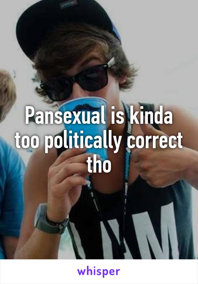 Pansexual is kinda too politically correct tho