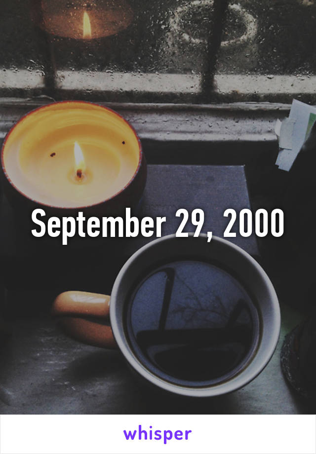 September 29, 2000