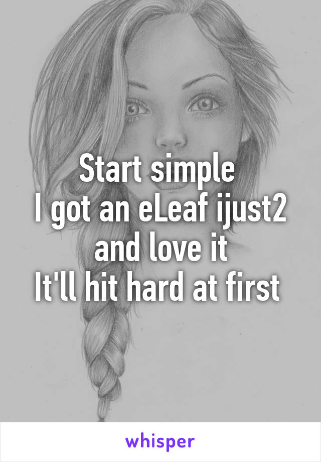 Start simple 
I got an eLeaf ijust2 and love it
It'll hit hard at first 